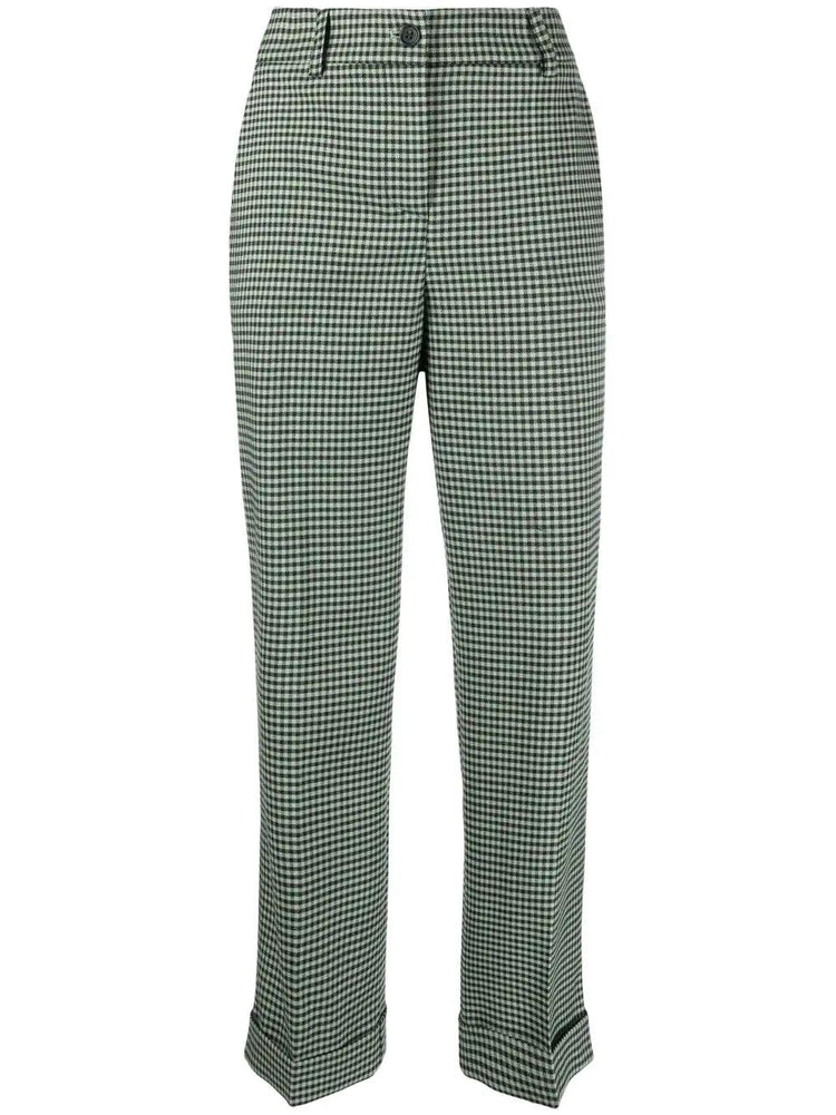 Aniston Elasticated Waist Patterned Cropped Trousers | Freemans