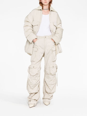 THE ATTICO  high-waisted cargo trousers
