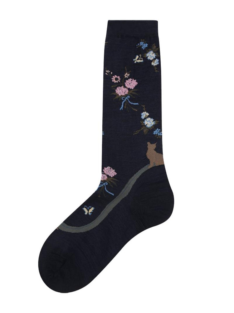 ANTIPAST flower embroired socks
