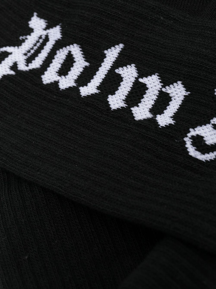 PALM ANGELS intarsia-knit logo socks