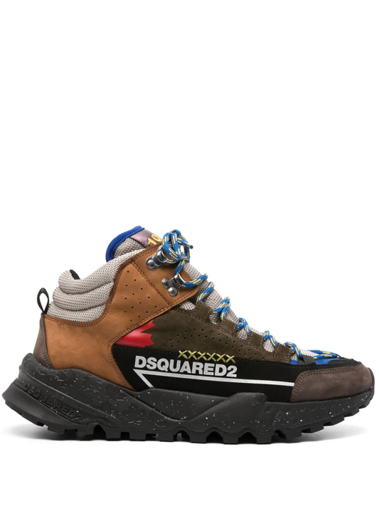 panelled hiking boots