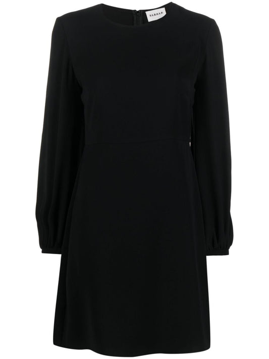 PAROSH long-sleeved A-line mini dress