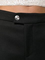 BLUMARINE crystal-button straight-trousers