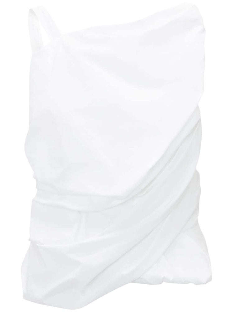 Twisted cotton vest top