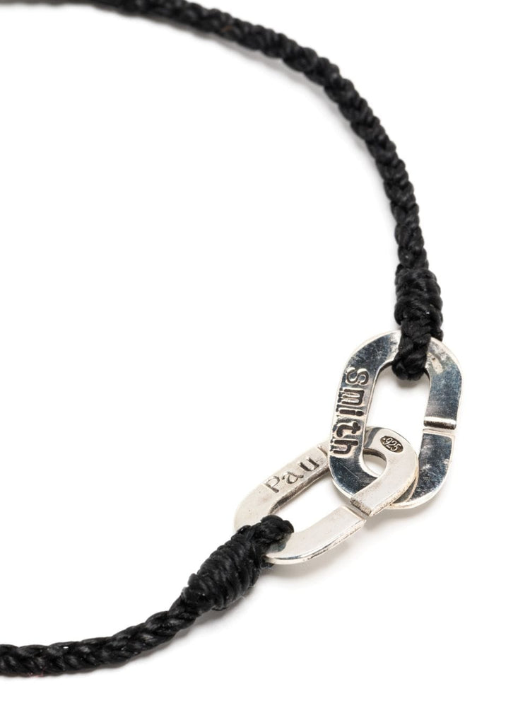 PAUL SMITH logo-engraved cord bracelet