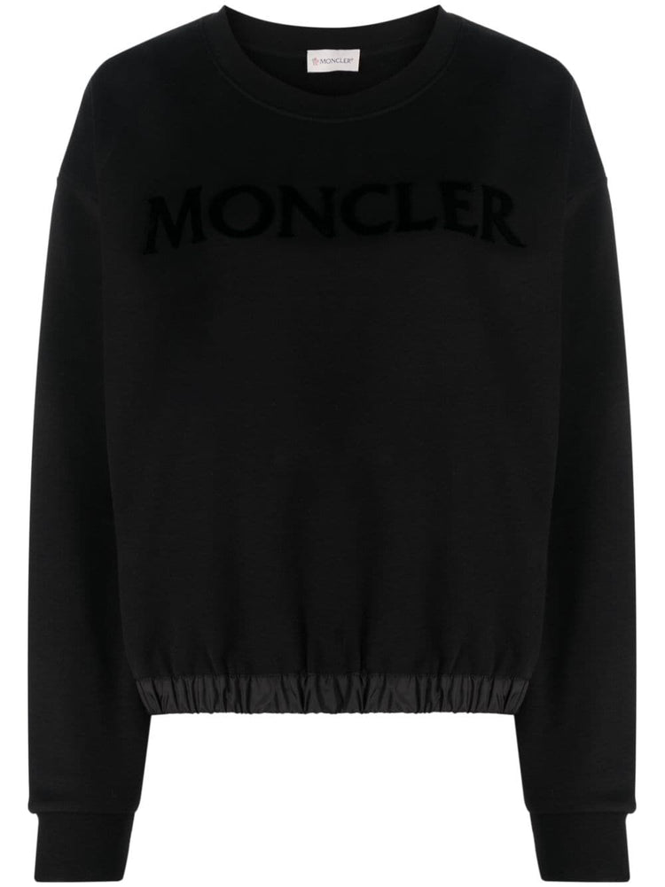 MONCLER logo-print crew-neck sweatshirt