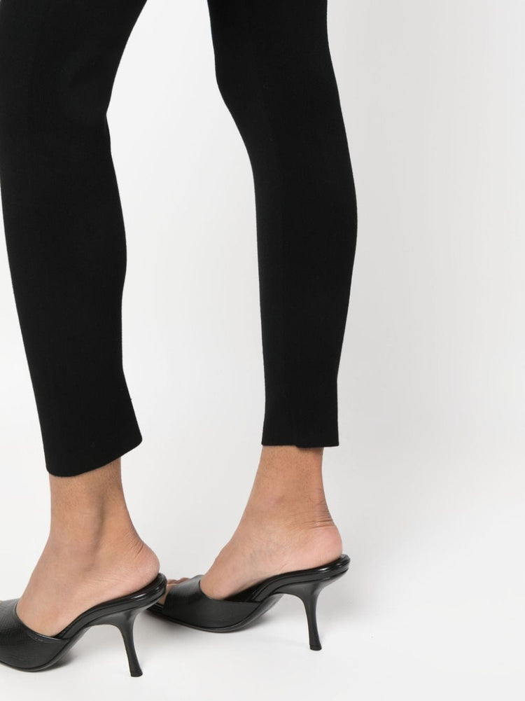 high-waisted elasticated-waistband leggings