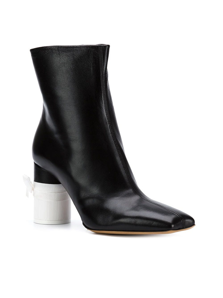 MAISON MARGIELA leather boot black/white
