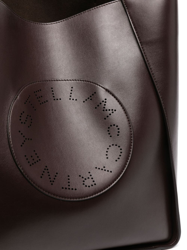 STELLA MCCARTNEY Stella perforated-logo tote bag