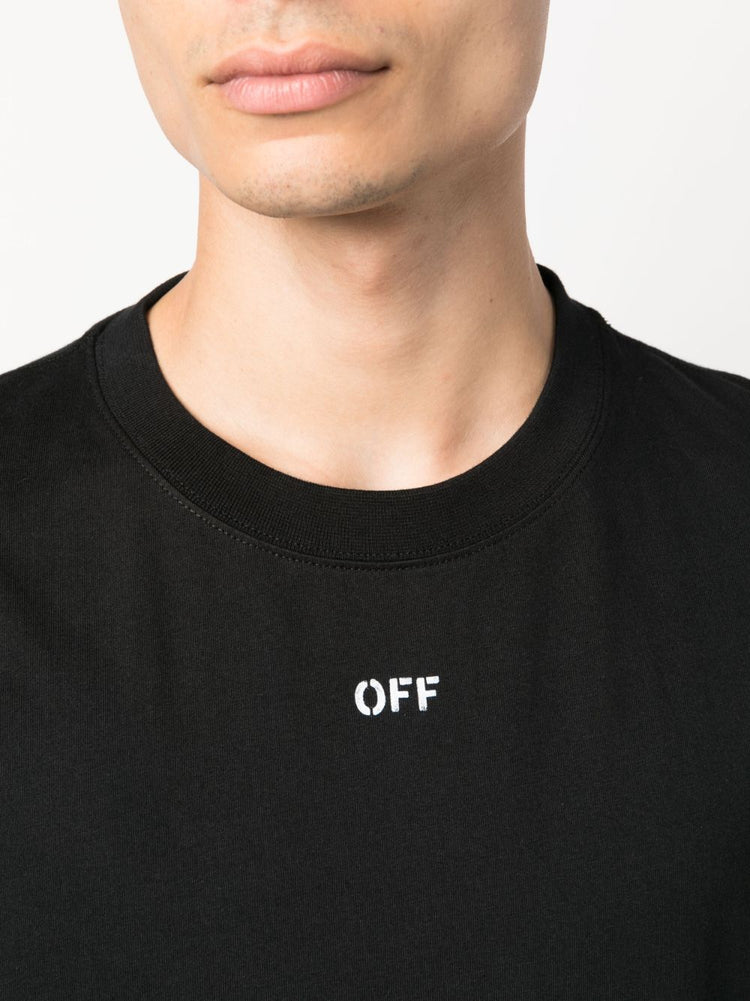 OFF WHITE Off Stamp-print cotton T-shirt