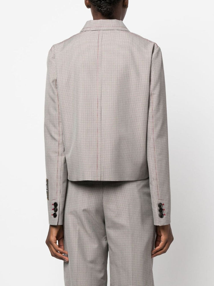 MARNI houndstooth-pattern double-breasted blazer