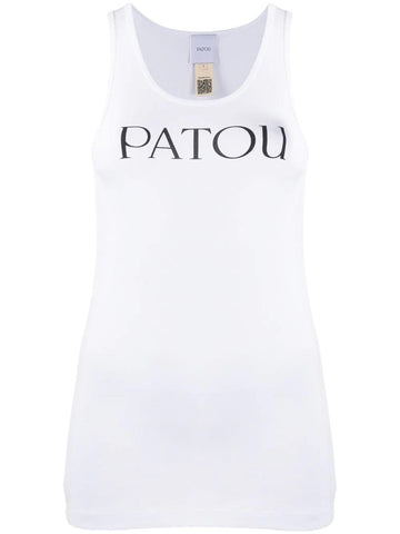 PATOU logo print tank top white