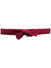 MIU MIU rib-knit tied belt