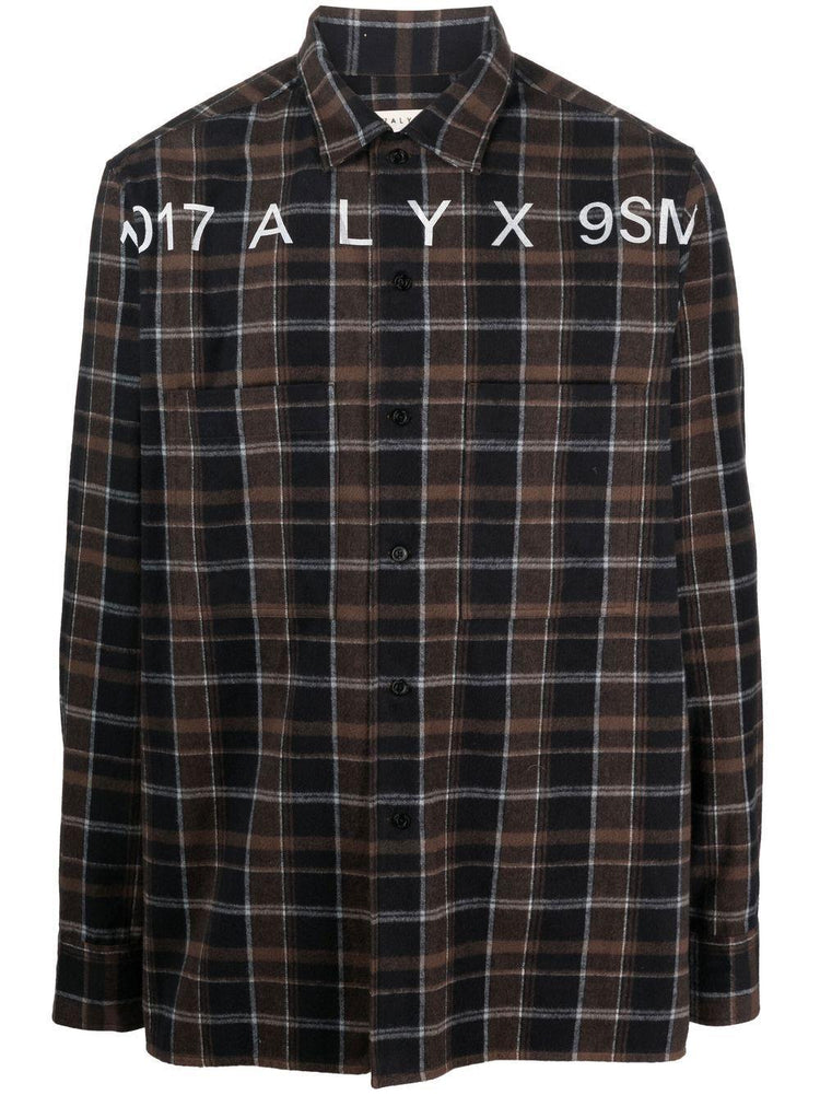 1017 ALYX 9SM cotton tartan long-sleeve shirt