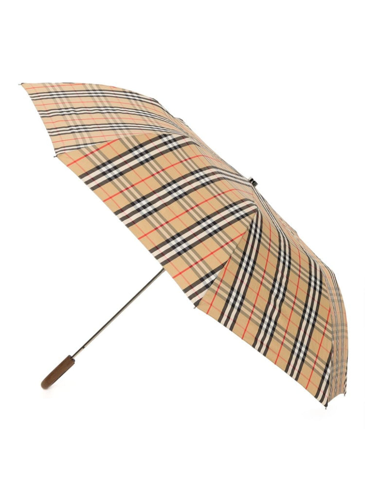 Vintage Check folded umbrella