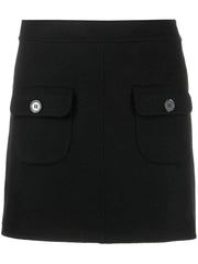 PAROSH fitted wool mini skirt
