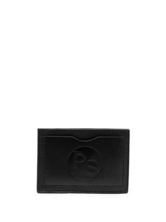 PAUL SMITH debossed-logo leather cardholder