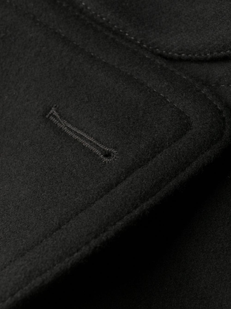 logo-button double-breasted coat