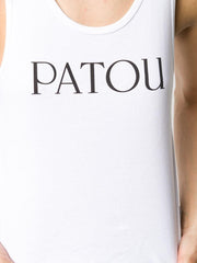 PATOU logo print tank top white