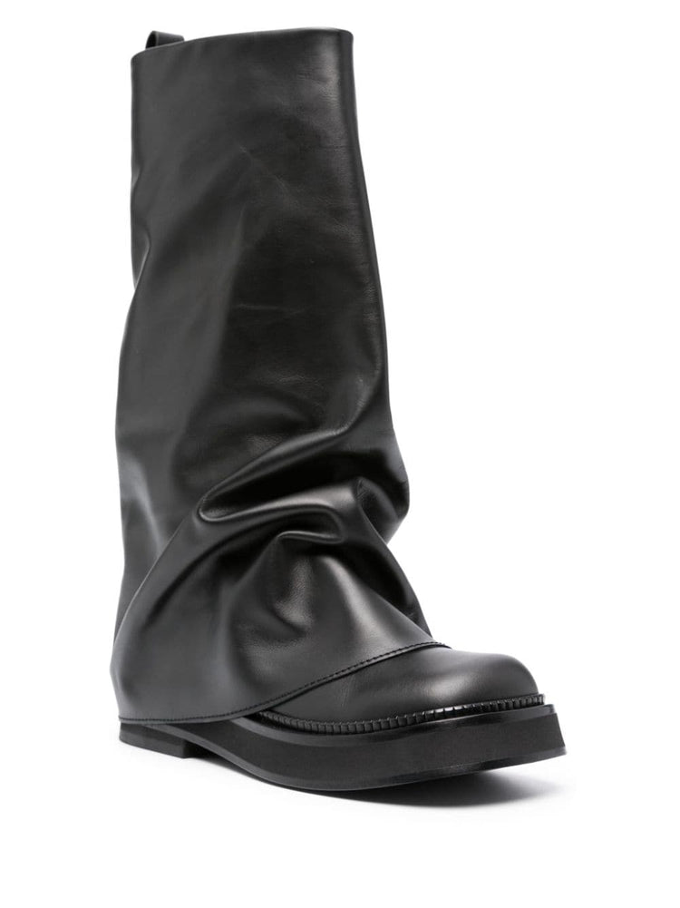 Robin layered leather boots