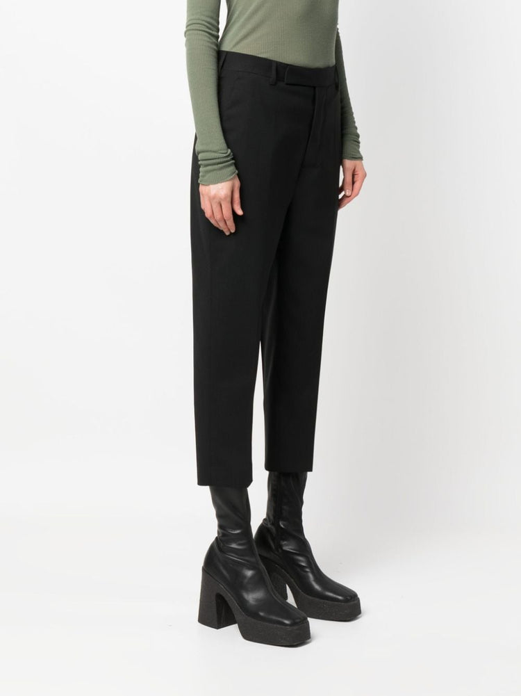 RICK OWENS straight-leg cropped trousers