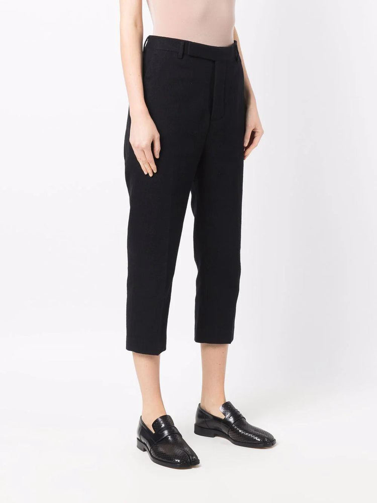 RICK OWENS cropped tailored trousers
