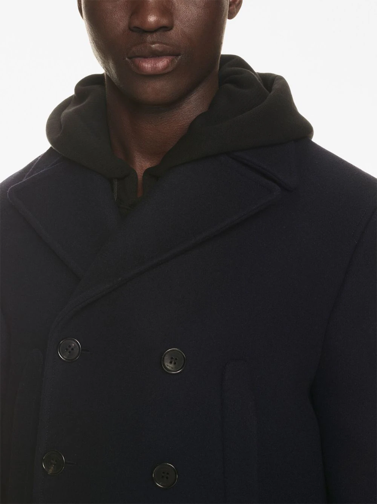 OFF WHITE double-breasted peacoat