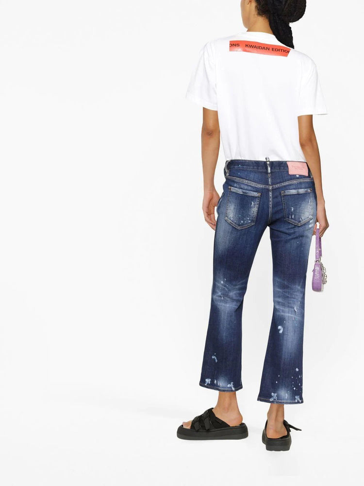 DSQUARED2 five pockets cropped straight-leg trousers
