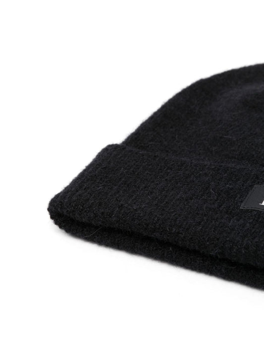 PATOU logo-patch knitted beanie
