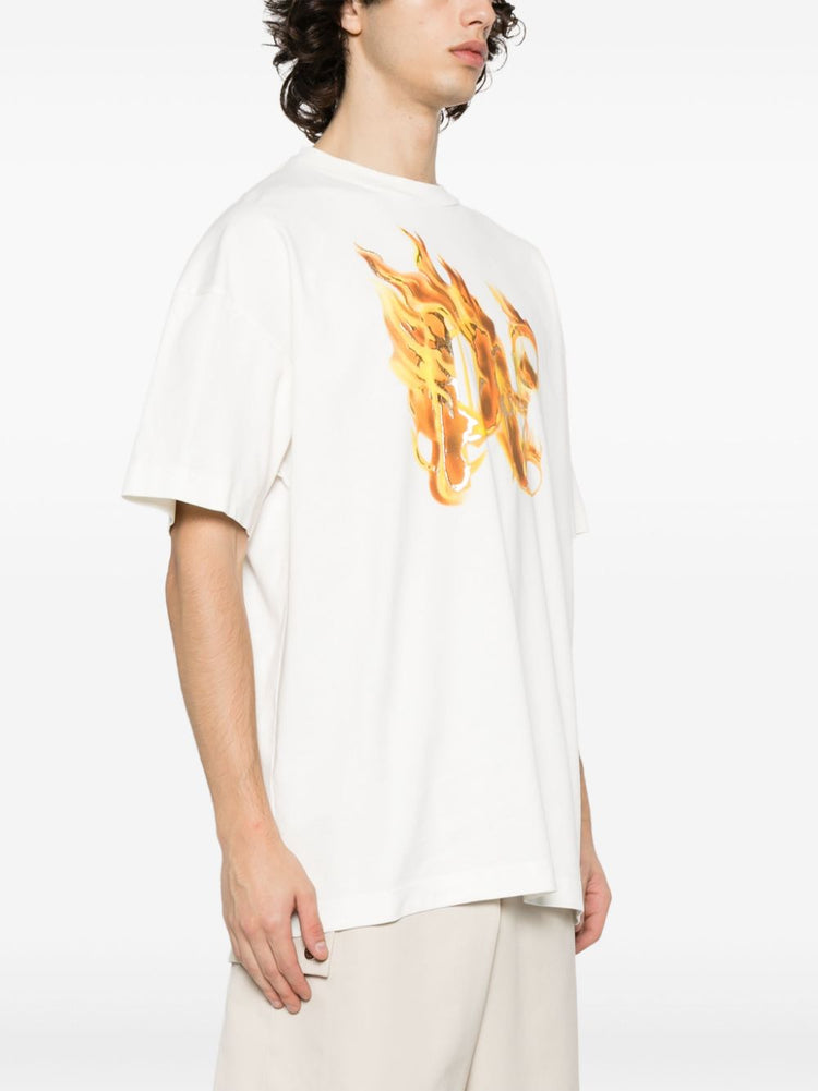 Burning PA-print T-shirt