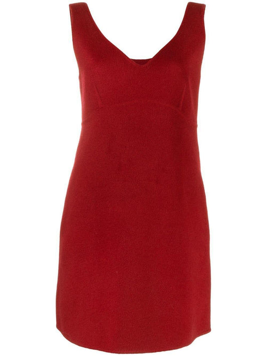 PAROSH wool V-neck dress