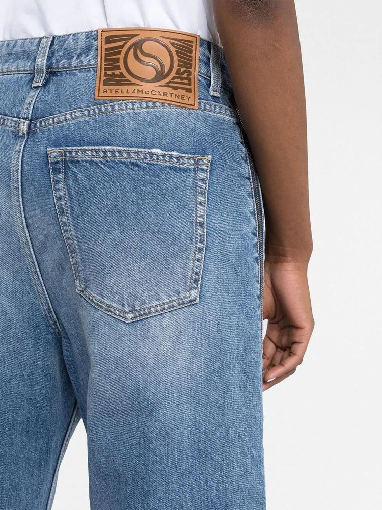 STELLA McCARTNEY zip-detail straight-leg jeans
