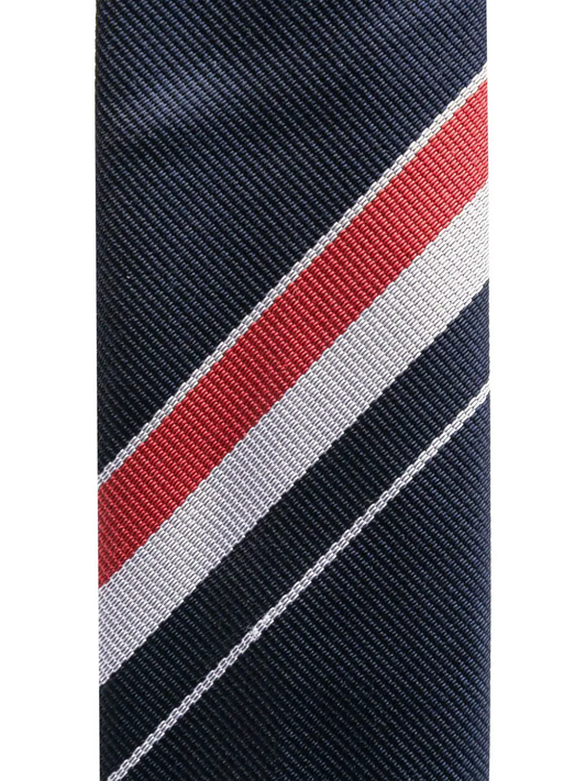 Engineered Stripe silk tie