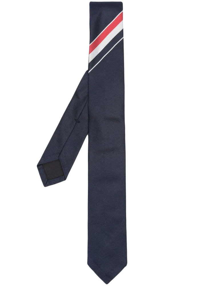 Engineered Stripe silk tie
