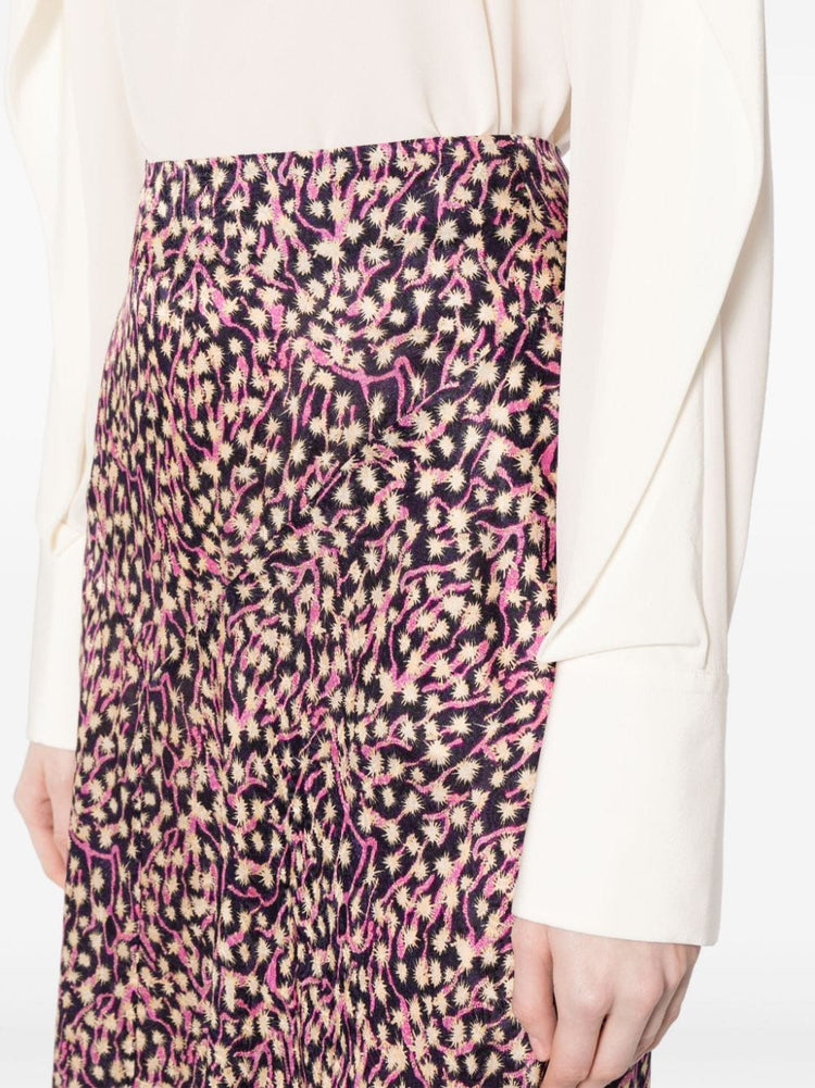 Lisanne floral-print skirt