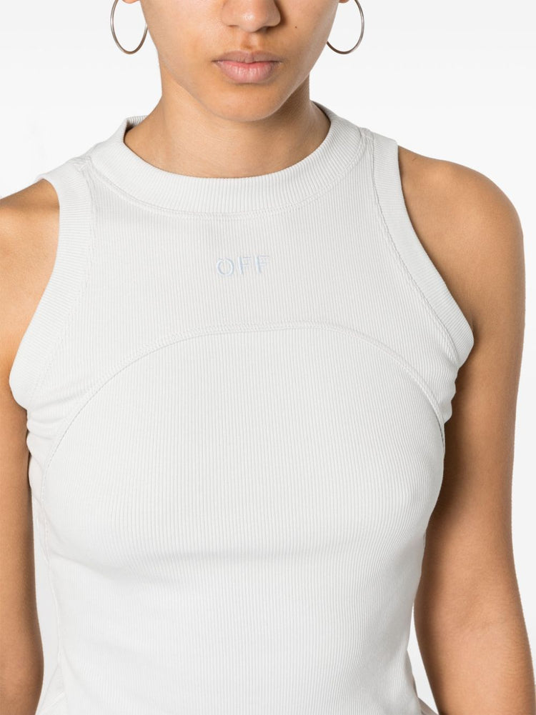 logo-embroidered top
