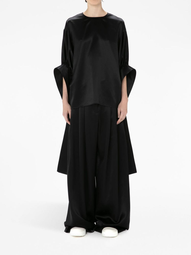 JWAnderson satin-finish pleated blouse