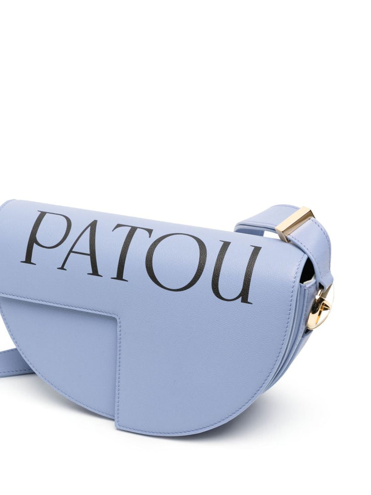 PATOU logo-print leather shoulder bag