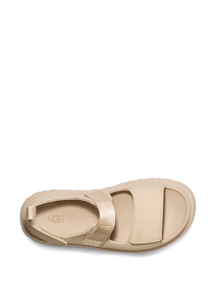 GoldenGlow flatform sandals