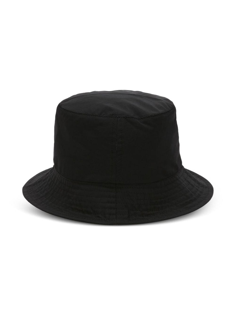 logo-embroidered tonal-stitching bucket hat