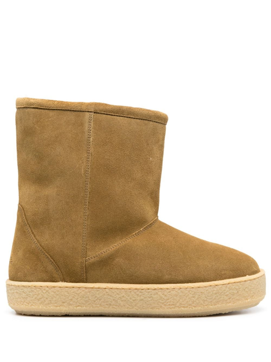 Frieze suede ankle boots