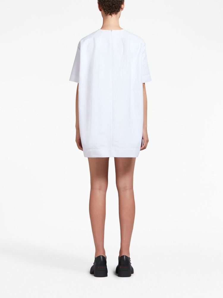 short-sleeve cotton minidress