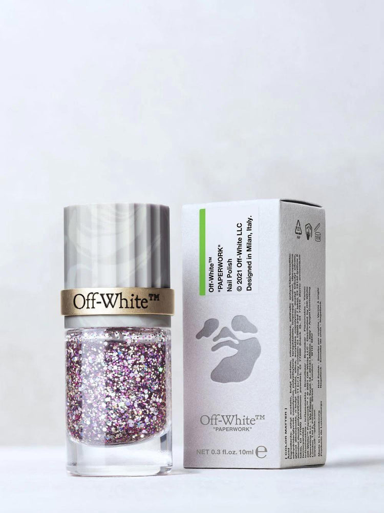 OFF-WHITE glitter nail polish