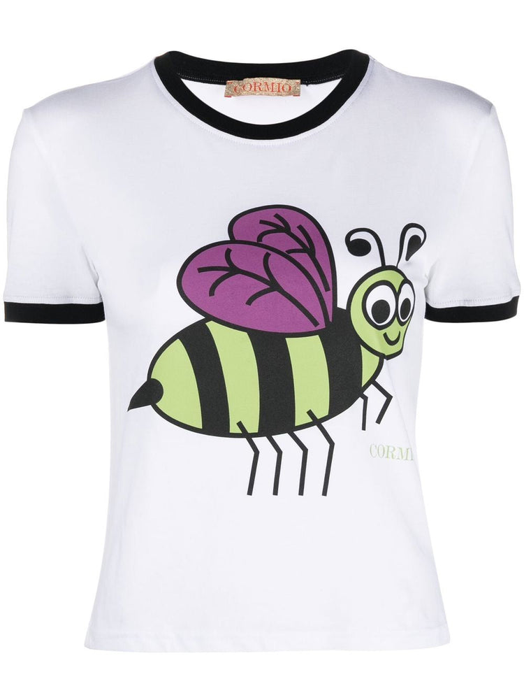 CORMIO bee-print cotton t-shirt