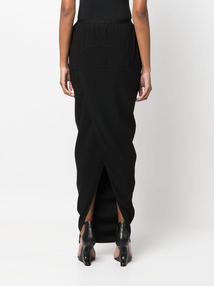 RICK OWENS elasticated-waistband pencil skirt