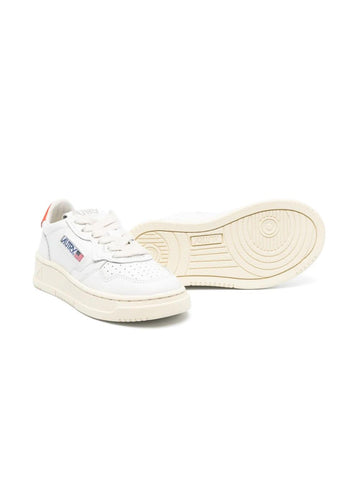 AUTRY KIDS logo-patch low-top sneakers