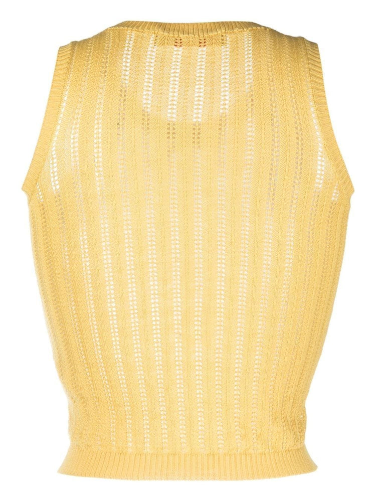 CORMIO Rossana ribbed knitted vest