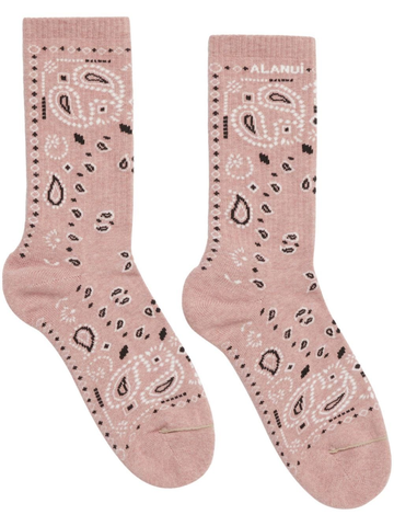 ALANUI Bandana-print ankle socks