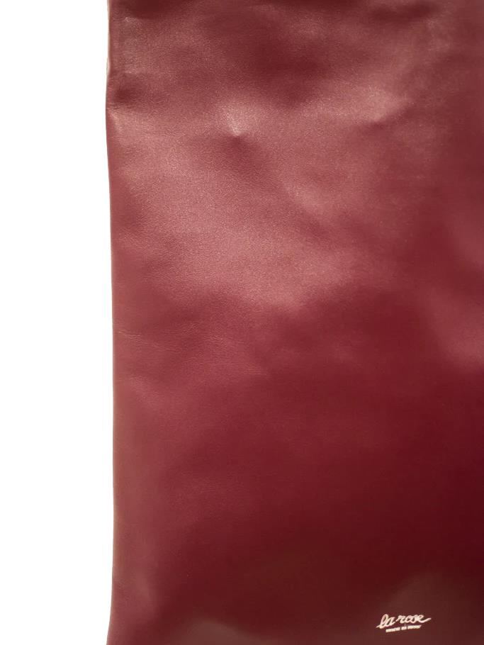 LA ROSE leather tote bag cherise