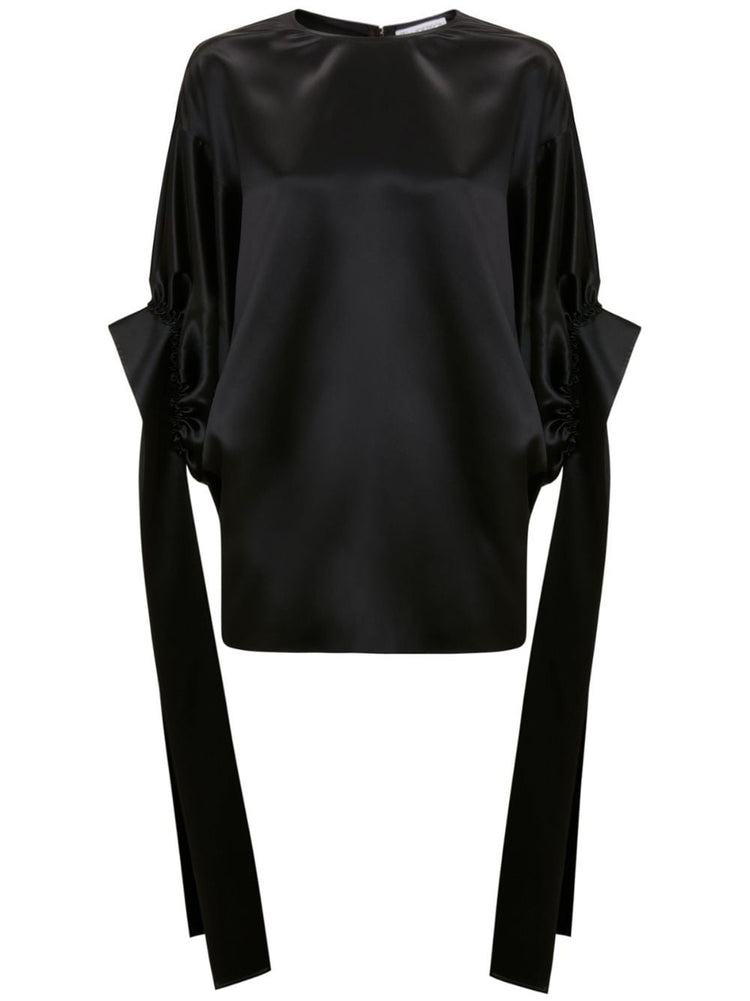 JWAnderson satin-finish pleated blouse